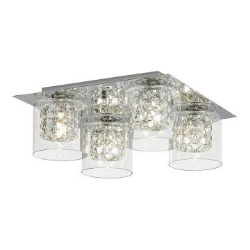 Rabalux - Kristallen plafondlamp 4xG9/40W/230V