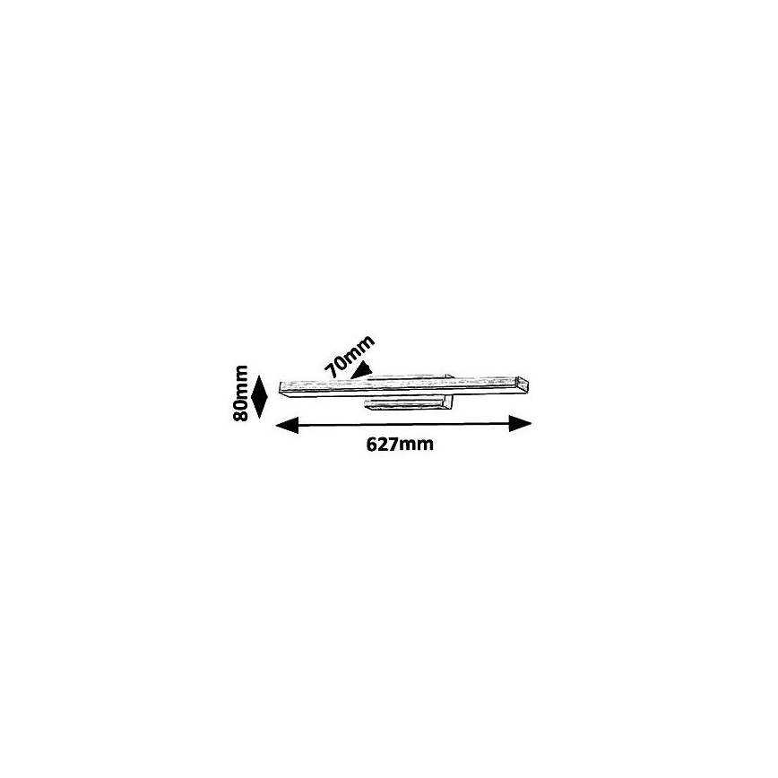LED Badkamer spiegelverlichting LED / 18W / 230V IP44