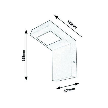 Rabalux - LED Buiten wandlamp LED / 9W / 230V IP44