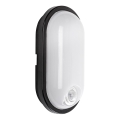 Rabalux - LED buitenplafondlamp met sensor LED/15W/230V IP65 zwart