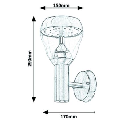 Rabalux - LED Buitenwandlamp LED / 8W / 230V IP44