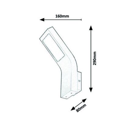 Rabalux - LED Buitenwandlamp LED / 9W / 230V IP44