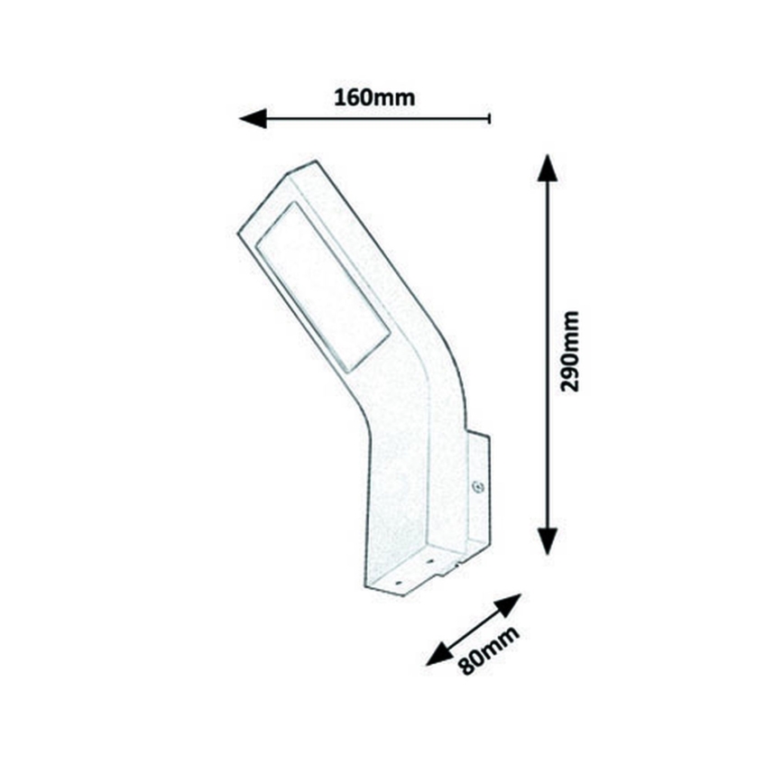 Rabalux - LED Buitenwandlamp LED / 9W / 230V IP44