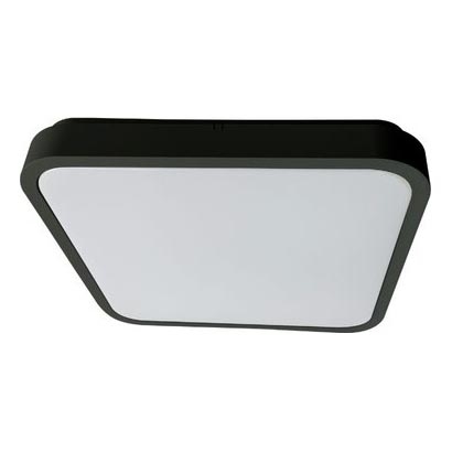 Rabalux - LED Dimbare badkamer plafondverlichting LED/36W/230V 3000-6000K IP44 42x42 cm zwart + afstandsbediening