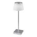 Rabalux - LED Dimbare Oplaadbare Bureaulamp LED/4W/3,7V 1800 mAh 3000-5000K IP44 zilver