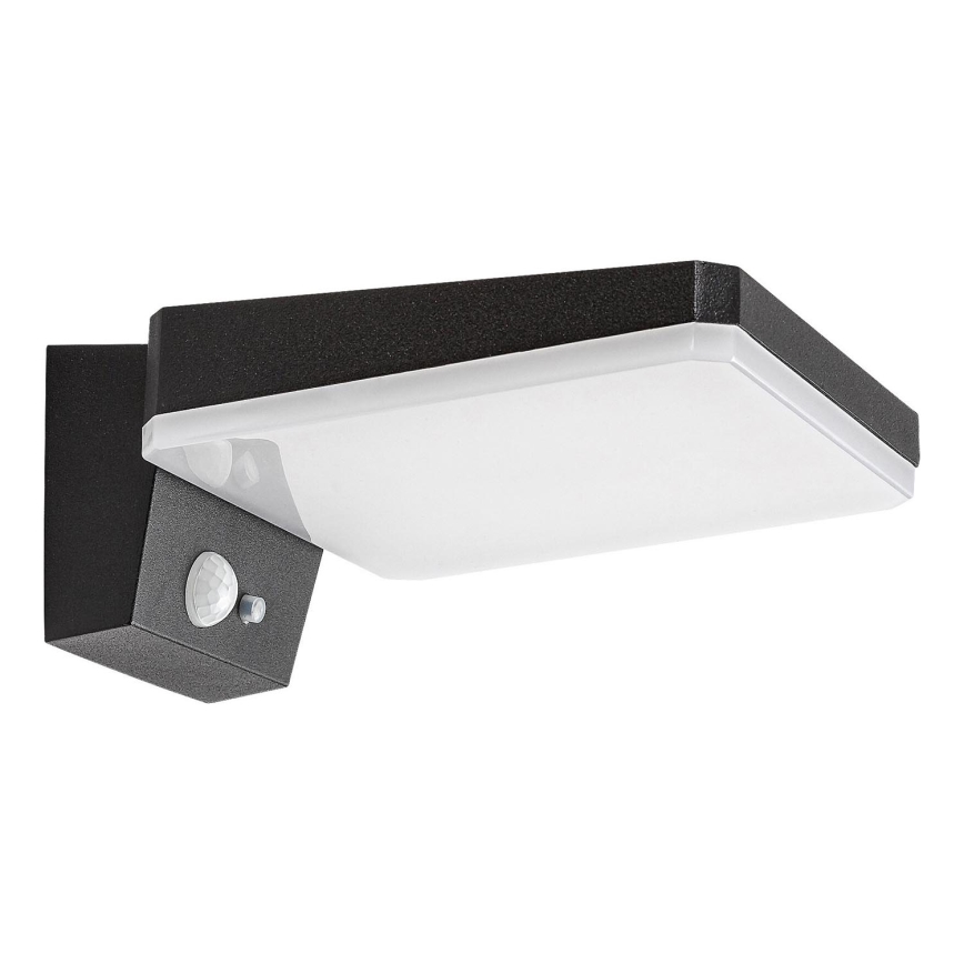 Rabalux - LED dimbare solar wandlamp met sensor LED/4,4W/3,7V IP54 zwart 2200 mAh