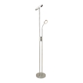 Rabalux - LED dimbare vloerlamp LED/18,5W/230V + LED/4,5W mat chroom