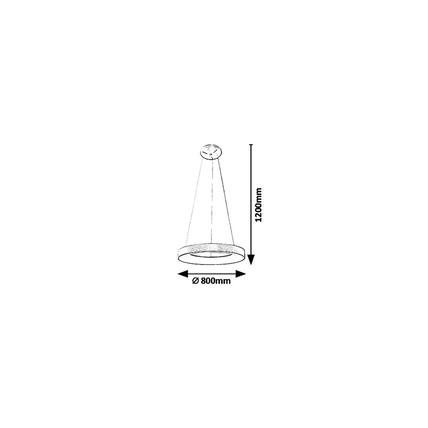 Rabalux - LED Hanglamp aan een koord CARMELLA LED/80W/230V diameter 80 cm