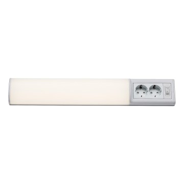 Rabalux - LED Onder keukenkast verlichting met 2 stopcontacten LED/10W/230V 4000K 50 cm wit