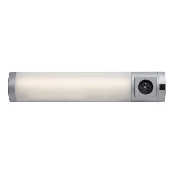 Rabalux - LED Onder keukenkastverlichting met stopcontact LED/5W/230V 4000K 45 cm zilver