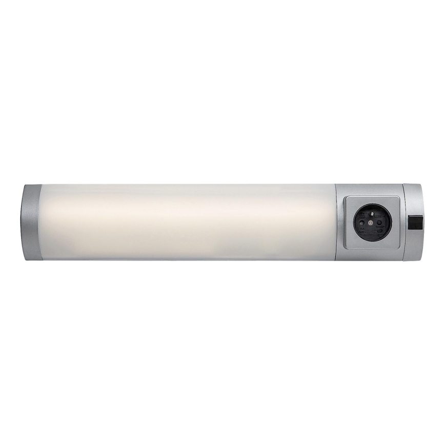 Rabalux - LED Onder keukenkastverlichting met stopcontact LED/5W/230V 4000K 45 cm zilver