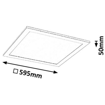 Rabalux - LED Paneel LED / 40W / 230V 60 x 60cm