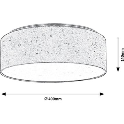 Rabalux - LED Plafond Lamp LED/22W/230V grijs