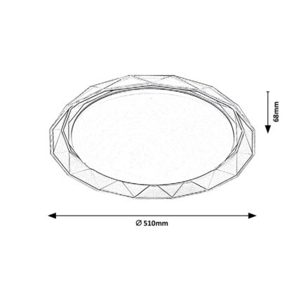 Rabalux - LED Plafond Lamp LED/48W/230V