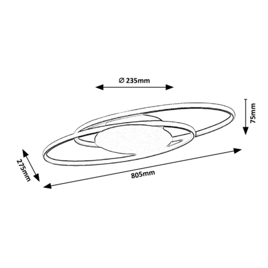 Rabalux - LED plafondlamp LED/50W/230V 27,5x80,5 cm