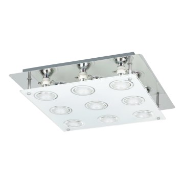 Rabalux - LED plafondlamp NAOMI 9xGU10/5W 38x38 cm