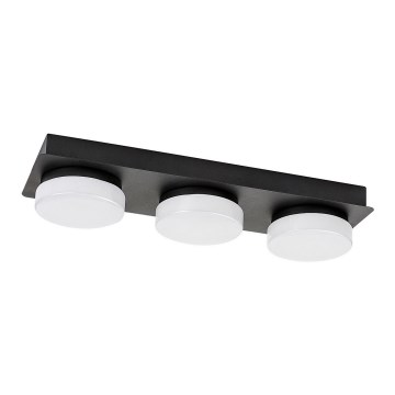 Rabalux - LED Plafondlamp voor badkamer 3xLED/6W/230V IP44 zwart