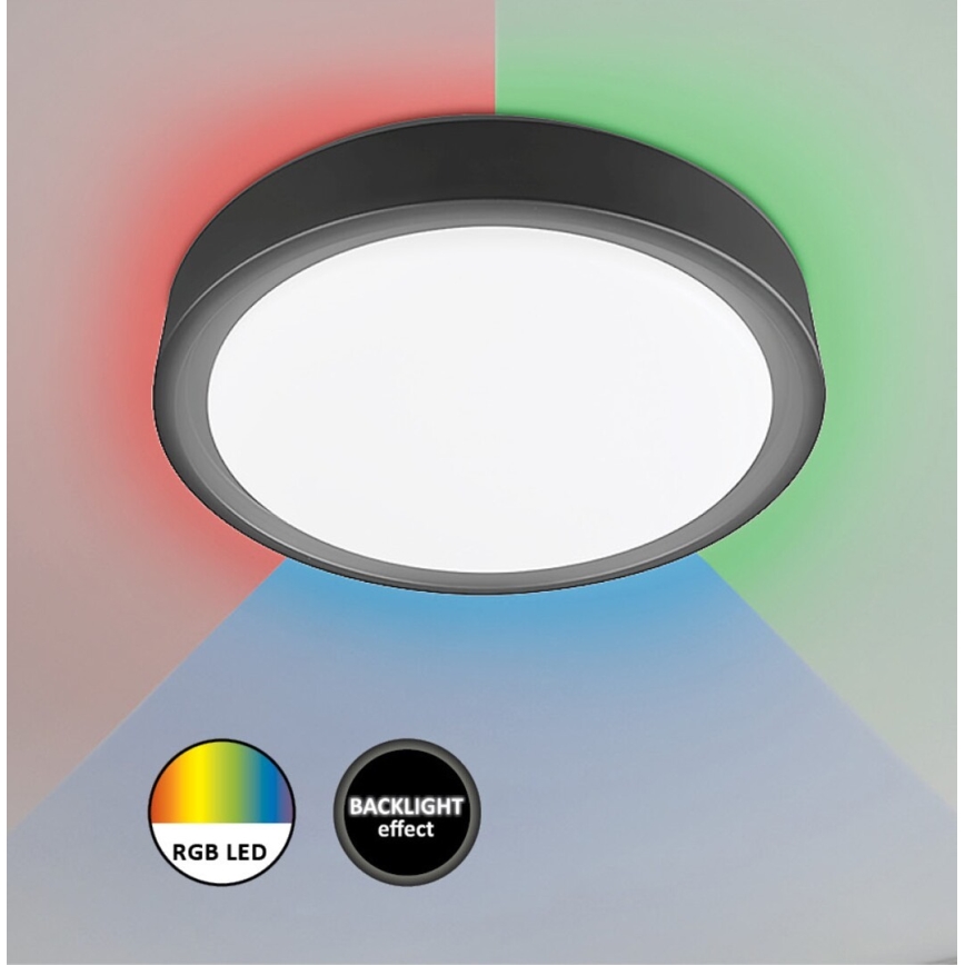 Rabalux - LED RGB dimbare plafondlamp met sensor LED/28W/230V 2700-5000K Ø 36 cm + afstandsbediening