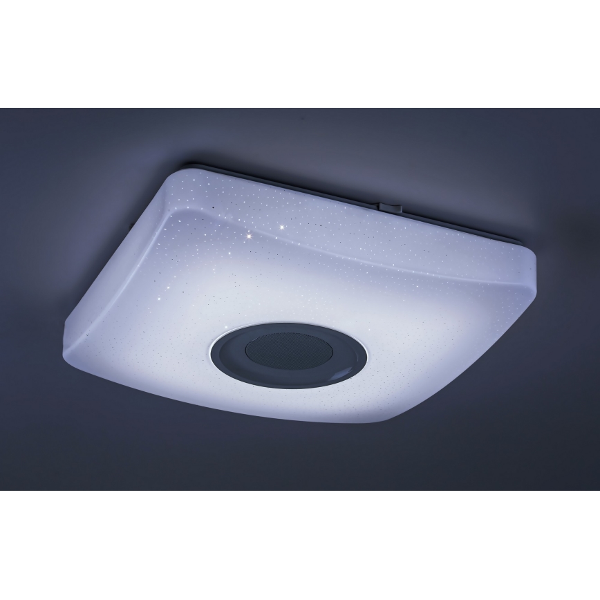 Rabalux - LED RGB dimbare plafondlamp met speaker LED/18W/230V 3000-6000K Bluetooth + afstandsbediening