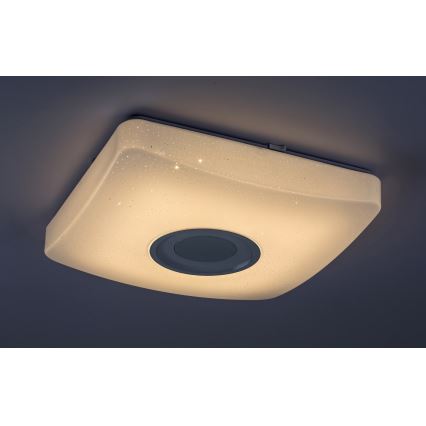 Rabalux - LED RGB dimbare plafondlamp met speaker LED/18W/230V 3000-6000K Bluetooth + afstandsbediening