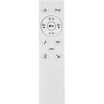 Rabalux - LED RGB dimbare plafondlamp met speaker LED/18W/230V 3000-6000K Bluetooth + afstandsbediening