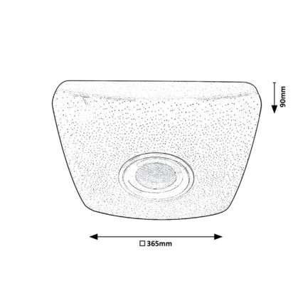 Rabalux - LED RGB dimbare plafondlamp met speaker LED/18W/230V 3000-6000K Bluetooth + afstandsbediening