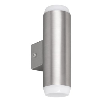Rabalux - LED Wandlamp voor buiten 2xLED/4W/230V saténový mat chroom IP44