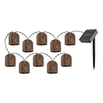 Rabalux - LED Zonnelichtsnoer 10xLED/0,6W/1,2V 5 m IP44 600 mAh