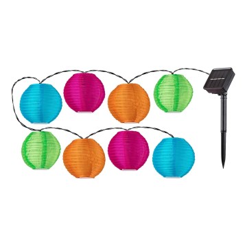 Rabalux - LED Zonnelichtsnoer 8xLED/0,48W/1,2V 4,3 m IP44 600 mAh