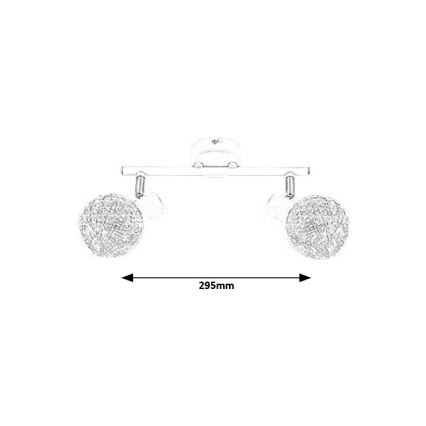 Rabalux - Plafond-Spot verlichting 2x E14 / 15W / 230V