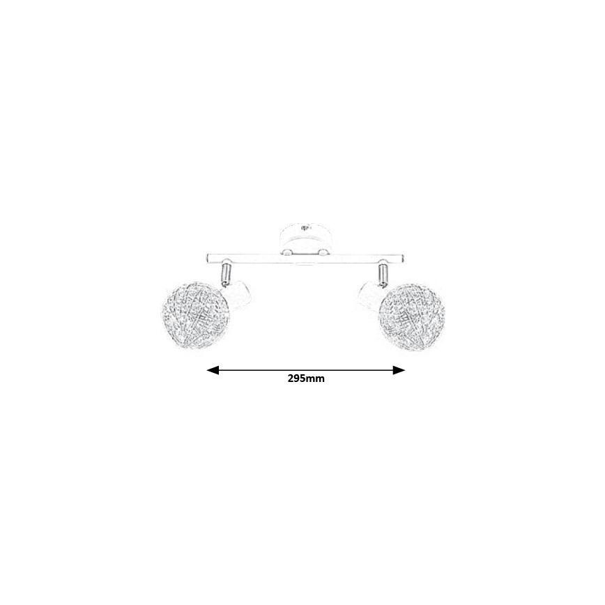 Rabalux - Plafond-Spot verlichting 2x E14 / 15W / 230V