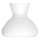 Rabalux - Reserve glas voor kroonluchter E27 diameter 23,5 cm wit