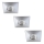 Rabalux - SET 3xLED Badkamer inbouwverlichting 3xLED/4W/230V