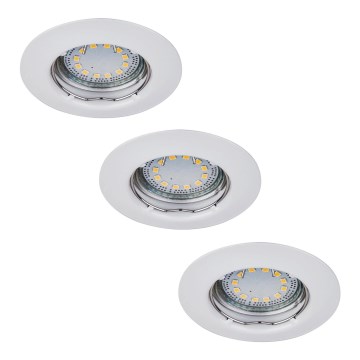 Rabalux - SET 3xLED Inbouwverlichting 3xGU10/3W/230V IP40