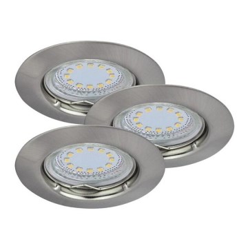 Rabalux - SET 3xLED Inbouwverlichting 3xGU10/3W/230V IP40