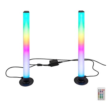 Rabalux - SET van 2x dimbare LED RGB bureaulampen PACO LED/5W/5V + afstandsbediening