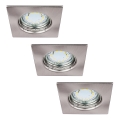 Rabalux - Set van 3 LED-inbouwspots voor badkamer 1xGU10/3W/230V IP44