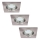 Rabalux - Set van 3 LED-inbouwspots voor badkamer 1xGU10/3W/230V IP44