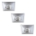 Rabalux - set van 3 LED-inbouwspots voor de badkamer LED/4W/230V IP44