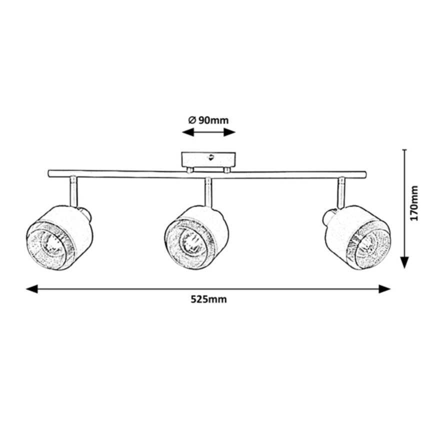 Rabalux - Spot 3xE14/40W/230V
