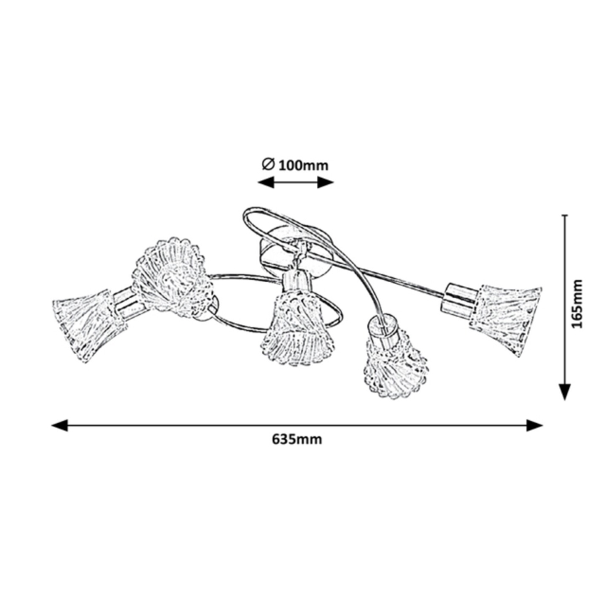 Rabalux - Spot 5xE14/40W/230V
