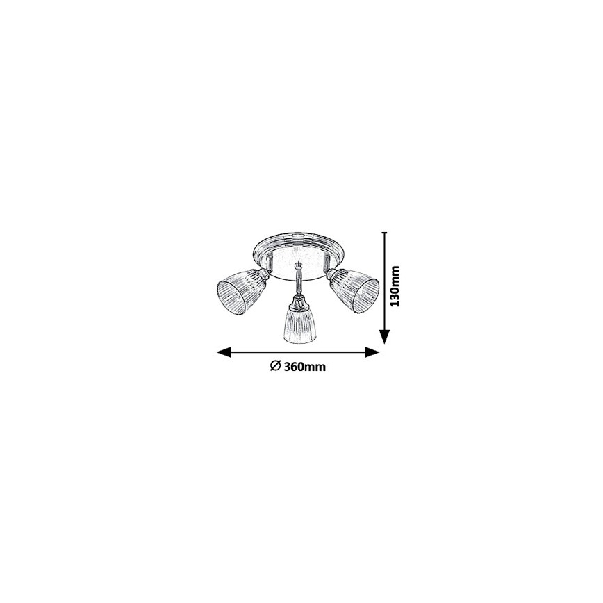 Rabalux - Spot MARTHA 3x E14 / 40W / 230V