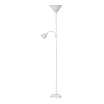 Rabalux - Staande lamp 1xE27/100W+E14/25W wit