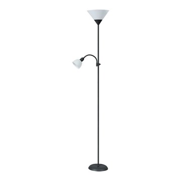 Rabalux - Staande Lamp 1xE27/100W+E14/25W zwart/wit