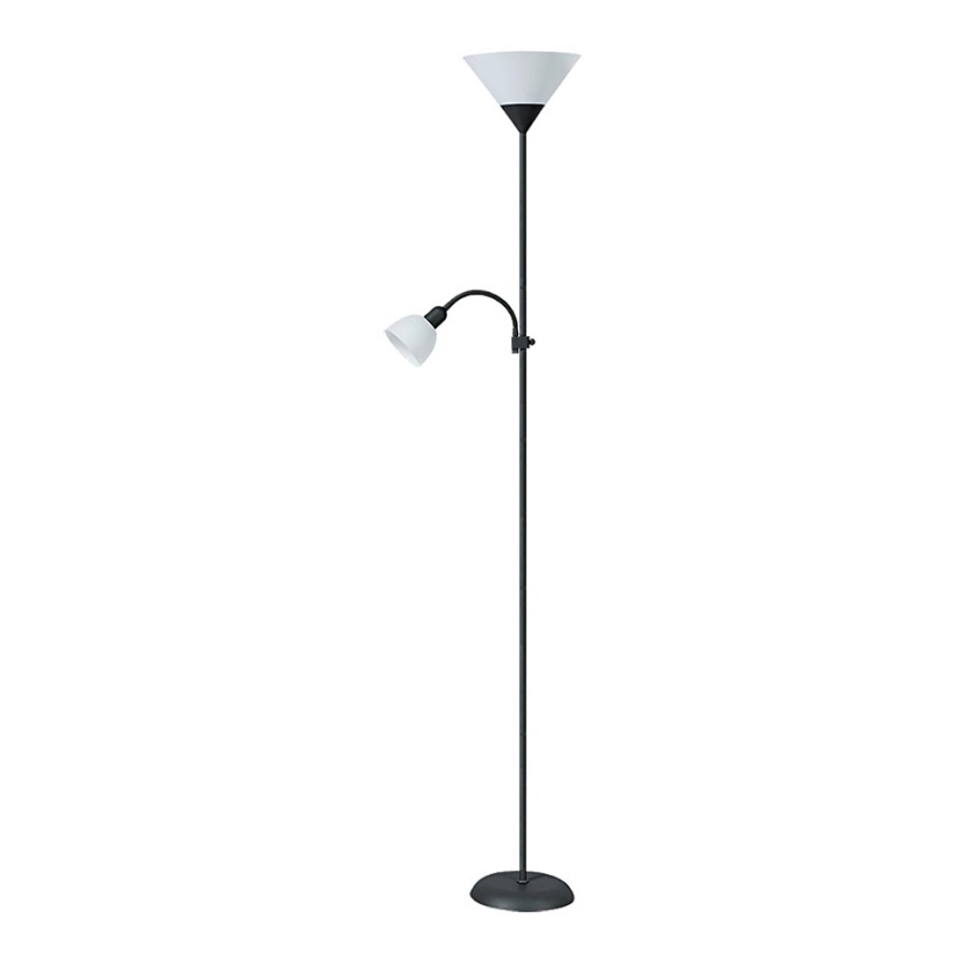 Rabalux - Staande Lamp 1xE27/100W+E14/25W zwart/wit