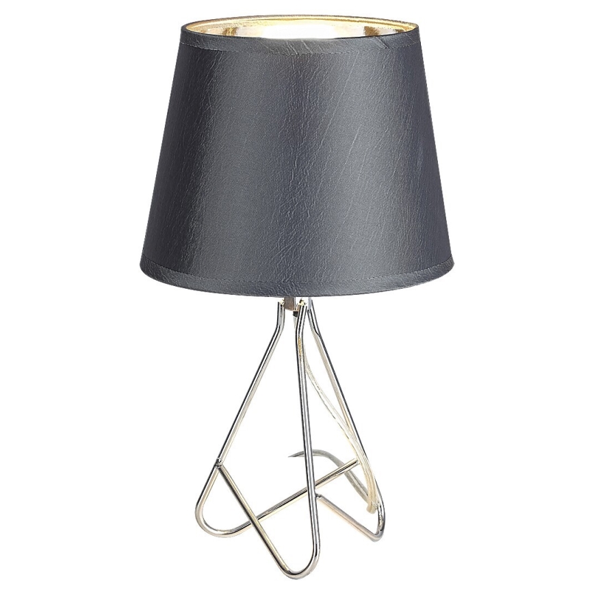Rabalux - Tafellamp 1xE14/40W/230V grijs/glanzend chroom