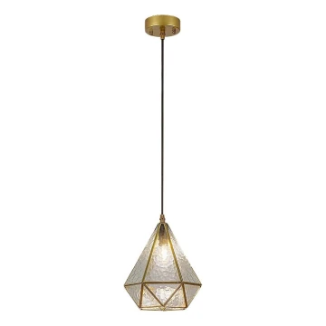 Rabalux - Tiffany glas-in-lood Hanglamp aan een touw 1xE14/40W/230V goud