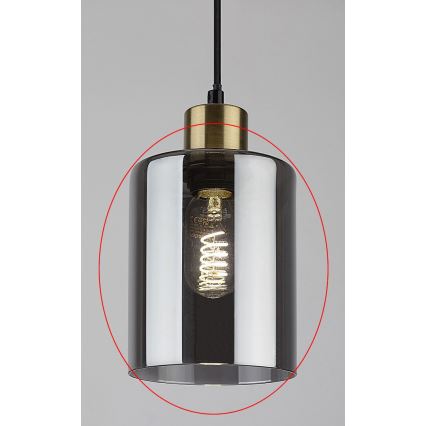 Rabalux - Vervangend glas voor E27, Ø 13 cm