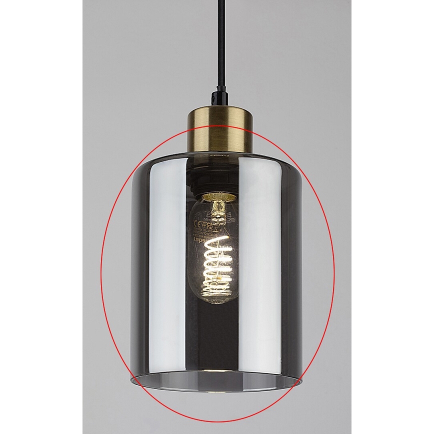 Rabalux - Vervangend glas voor E27, Ø 13 cm