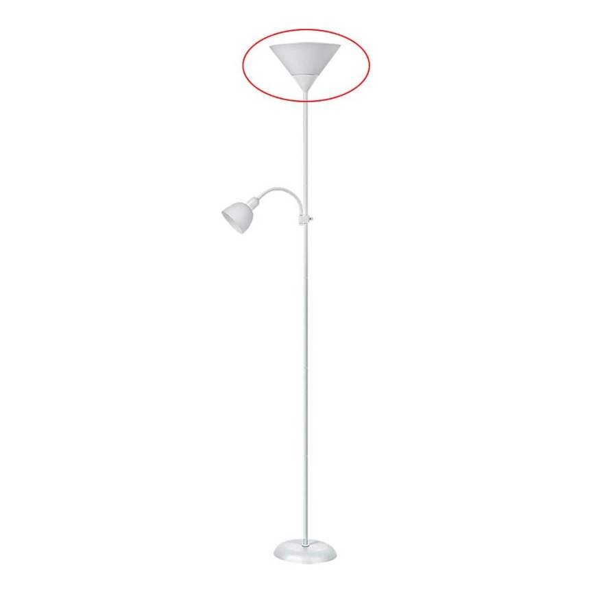 Rabalux - Vervangende lampenkap voor vloerlamp ACTION E27 groot wit